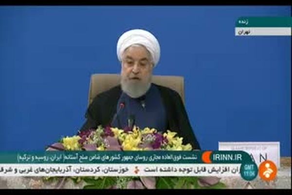 فیلم: تاکید روحانی بر احترام به حق حاکمیت سوریه