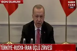 اردوغان: امیدواریم سوریه هر چه سریع‌تر آرام شود