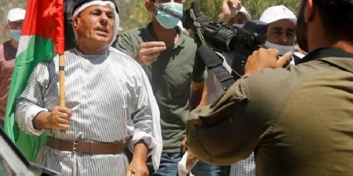 راهپیمایی فلسطینی‌ها در محکومیت شهرک‌سازی صهیونیست‌ها