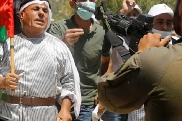 راهپیمایی فلسطینی‌ها در محکومیت شهرک‌سازی صهیونیست‌ها