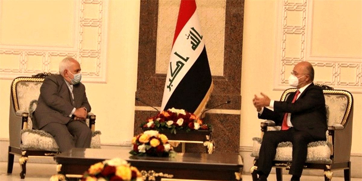 ظریف به دیدار رئیس جمهور عراق رفت