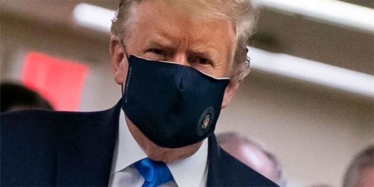 ترامپ ماسک زدن را «میهن‌پرستی» خواند