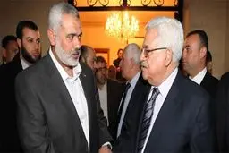 برگزاری یک مراسم ملی در غزه با حضور «هنیه» و «عباس»