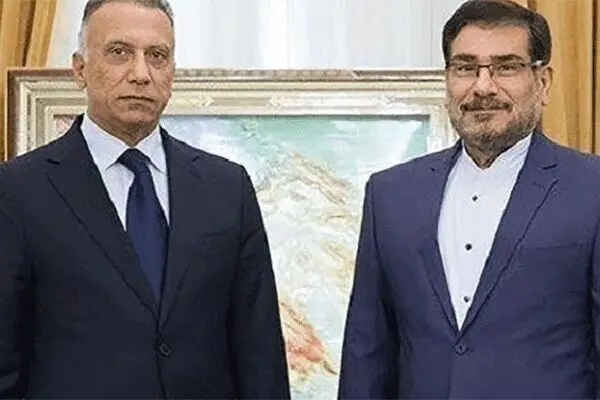 علی شمخانی میزبان مصطفی الکاظمی