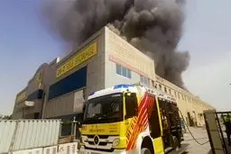 آتش گریبان منطقه «جبل علی» دبی را گرفت