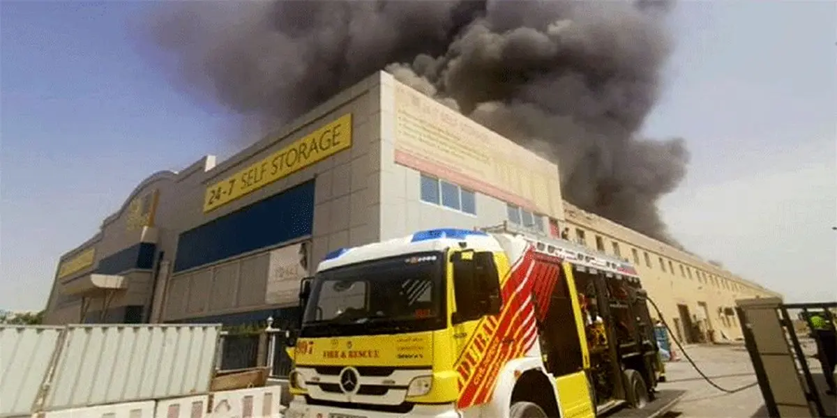 آتش گریبان منطقه «جبل علی» دبی را گرفت