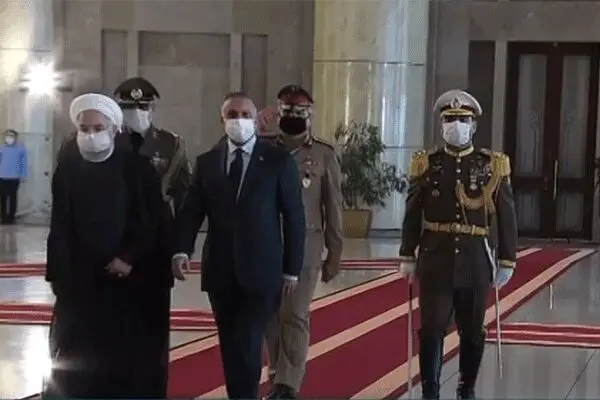 روحانی از نخست وزیر عراق استقبال کرد