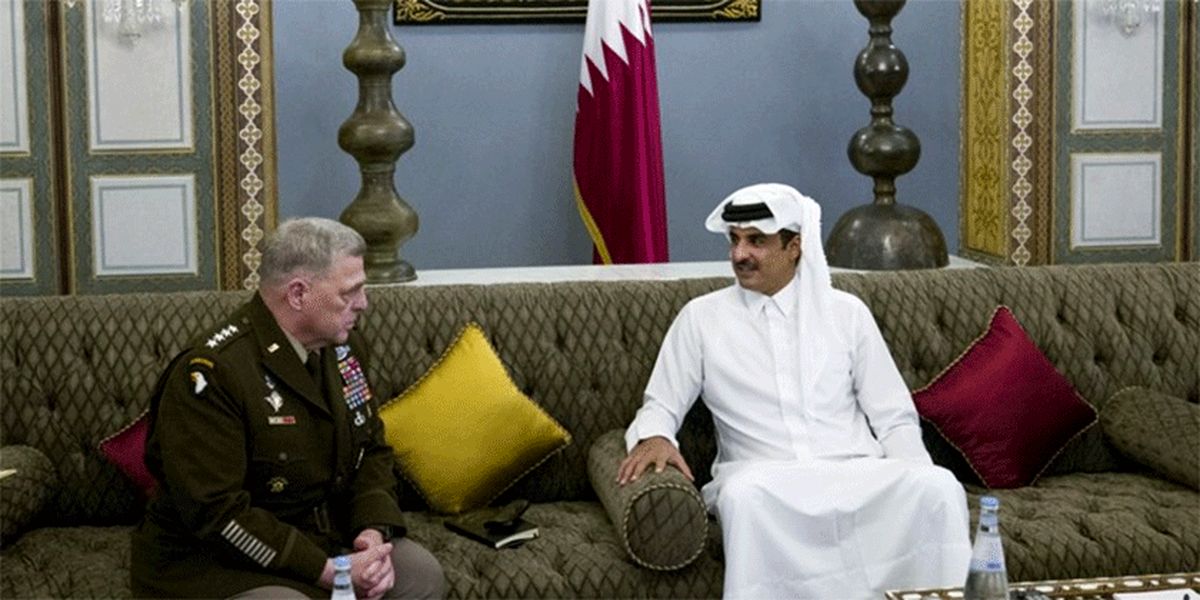 رئیس ستاد مشترک ارتش آمریکا به دیدار امیر قطر رفت