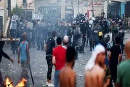 اعتراضات مردم عراق در نجف بر علیه استاندار