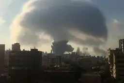 تصویر ماهواره روسیه از قبل و بعد از انفجار بیروت