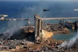 انفجار بیروت حفره‌ای را به عمق ۴۳ متر ایجاد کرد