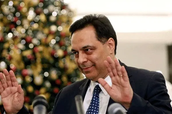 دیاب: استعفای دولت لبنان را اعلام می‌کنم