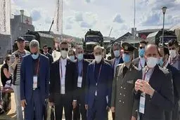 وزیر دفاع در نمایشگاه نظامی - فنی روسیه