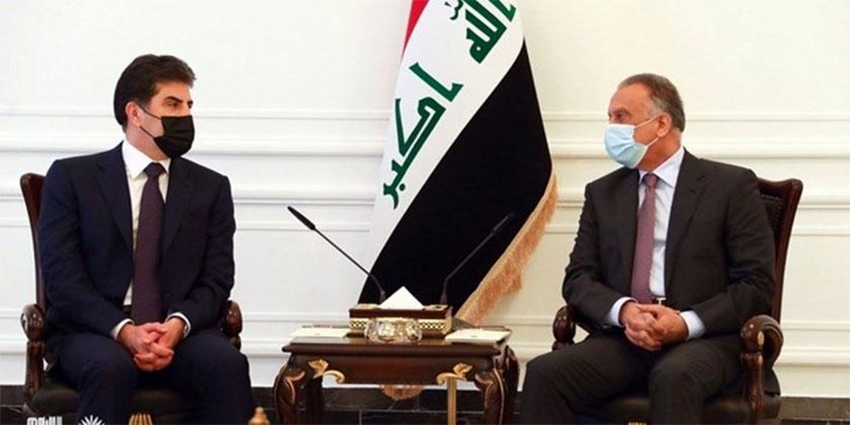 بارزانی در بغداد پیش از ماکرون با نخست‌وزیر عراق دیدار کرد