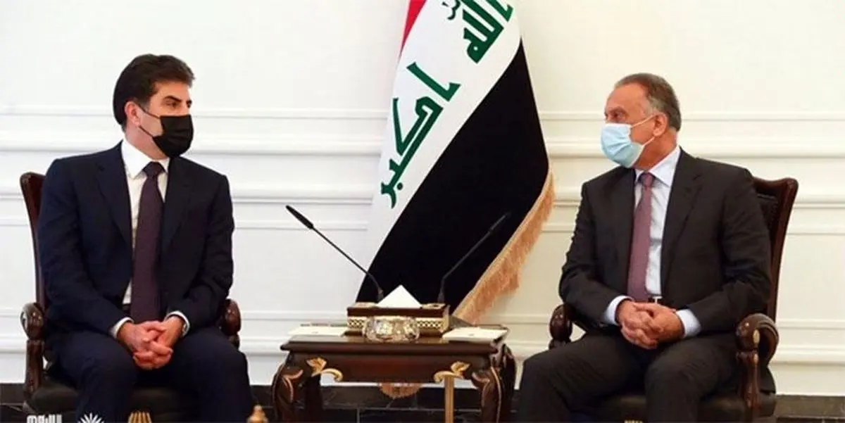 بارزانی در بغداد پیش از ماکرون با نخست‌وزیر عراق دیدار کرد