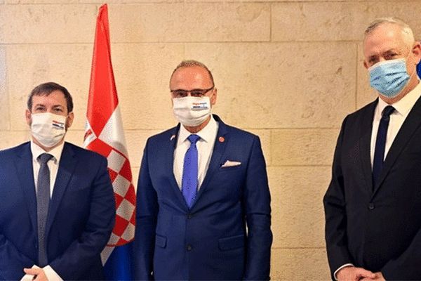 رایزنی ضد ایرانی وزیر جنگ صهیونیست‌ها با مقام کروات