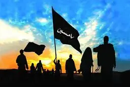 طولانی‌ترین پرچم حشدالشعبی بر دوش زائران اربعین