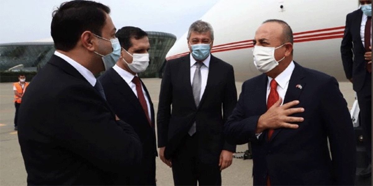 وزیر خارجه ترکیه وارد «باکو» شد