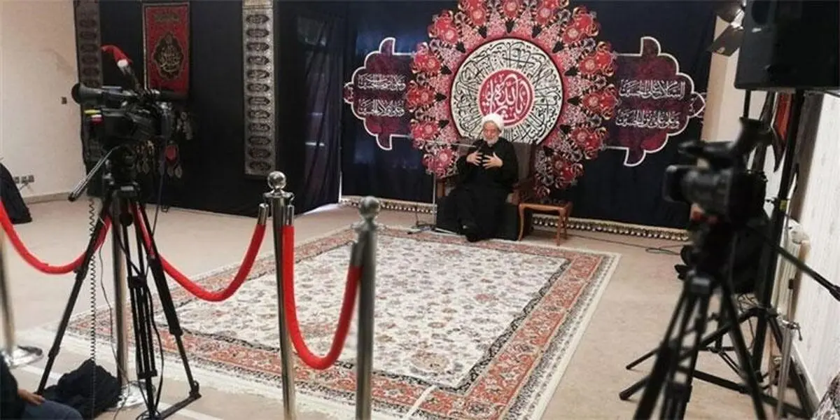 سخنرانی حجت‌الاسلام انصاریان با کپسول اکسیژن