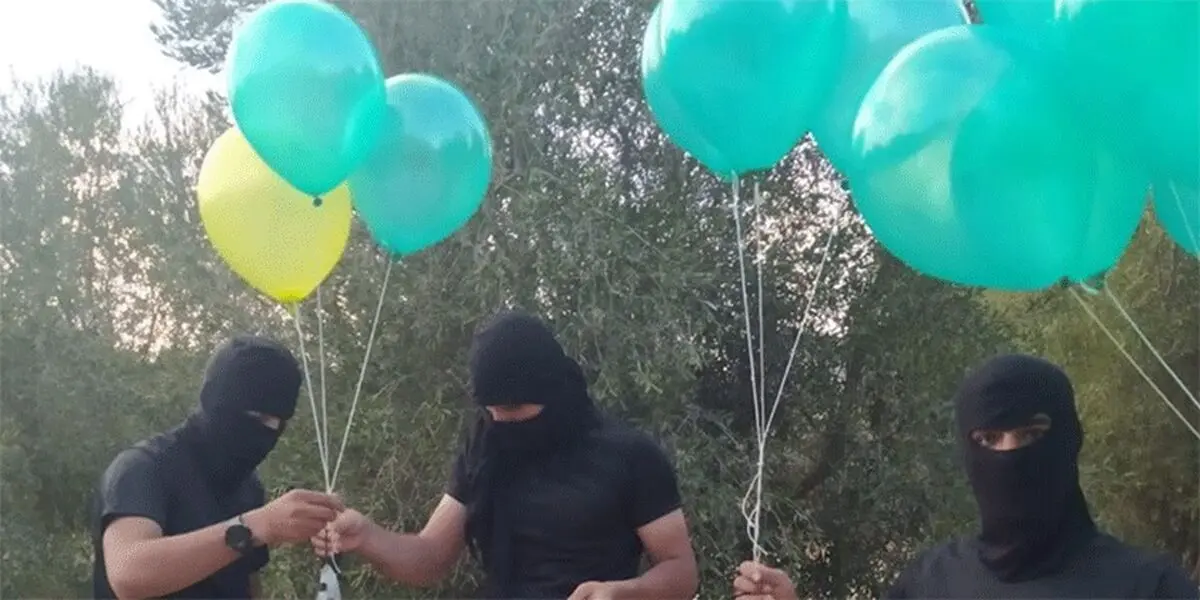 آغاز دوباره ارسال بالن‌های آتش‎زا به سمت فلسطین اشغالی