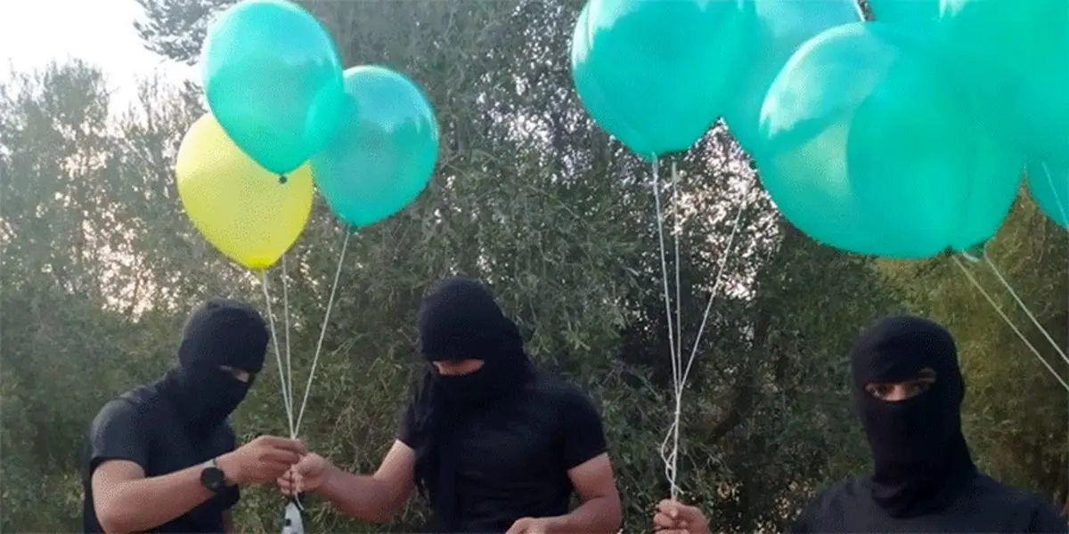 آغاز دوباره ارسال بالن‌های آتش‎زا به سمت فلسطین اشغالی