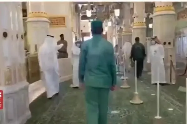 فیلم: بازگشایی حرم پیامبر(ص) در مدینه