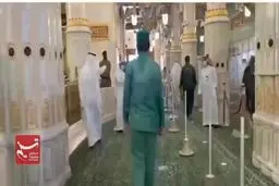 فیلم: بازگشایی حرم پیامبر(ص) در مدینه