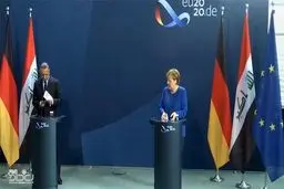 کنفرانس خبری مشترک نخست‌وزیر عراق با «مرکل» در برلین