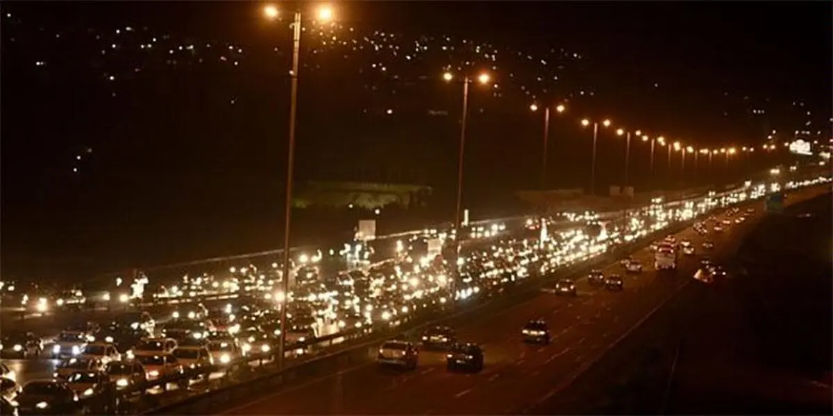 جاده چالوس شبها مسدود است