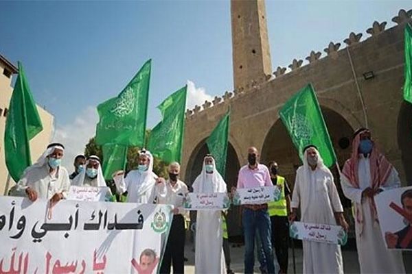 تظاهرات مبلغان مذهبی در غزه علیه «ماکرون»