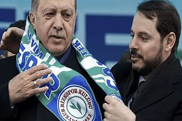داماد اردوغان از وزارت خزانه‌داری استعفا کرد