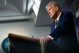 عکس: خداحافظی با ترامپ از روی دیوار برلین