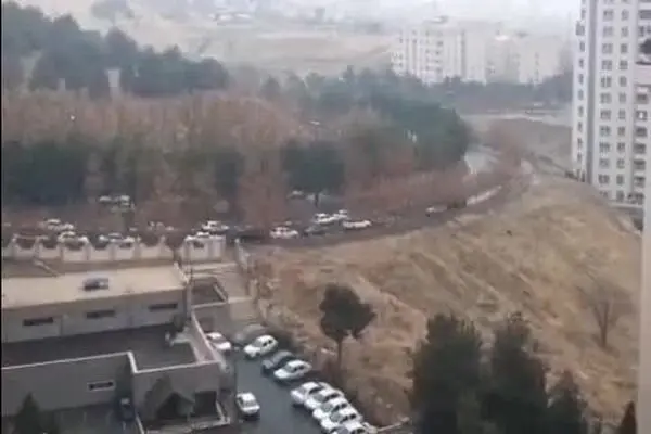 فیلم: بارش برف پاییزی در تهران