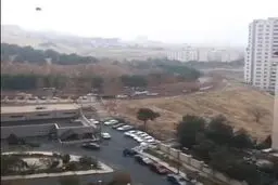 فیلم: بارش برف پاییزی در تهران