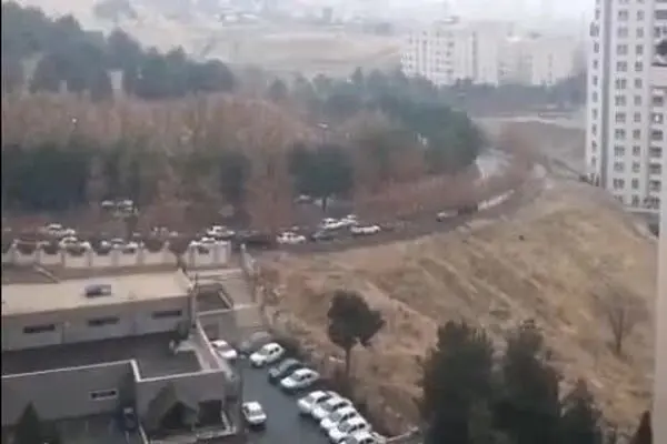 فیلم: بارش برف پاییزی در تهران