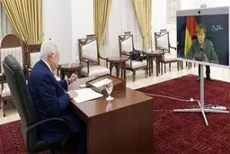 گفت‌وگوی مجازی «محمود عباس» و مرکل