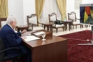 گفت‌وگوی مجازی «محمود عباس» و مرکل
