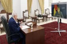 گفت‌وگوی مجازی «محمود عباس» و مرکل