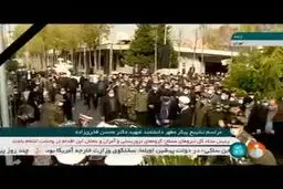 فیلم: اقامه نماز بر پیکر فخر ایران