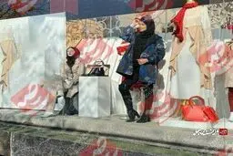 استفاده از مانکن زنده زن این بار در کرمانشاه