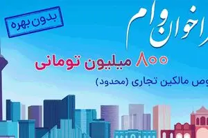 ثبت نام وام 800 میلیون تومانی بدون بهره برای مالکین تجاری در سراسر کشور (محدود)