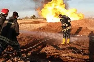 جزئیات آتش‌سوزی خط لوله انتقال نفت به اصفهان