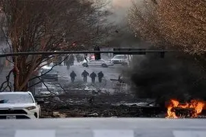 احتمال کشف بقایای انسانی در محل انفجار نشویل