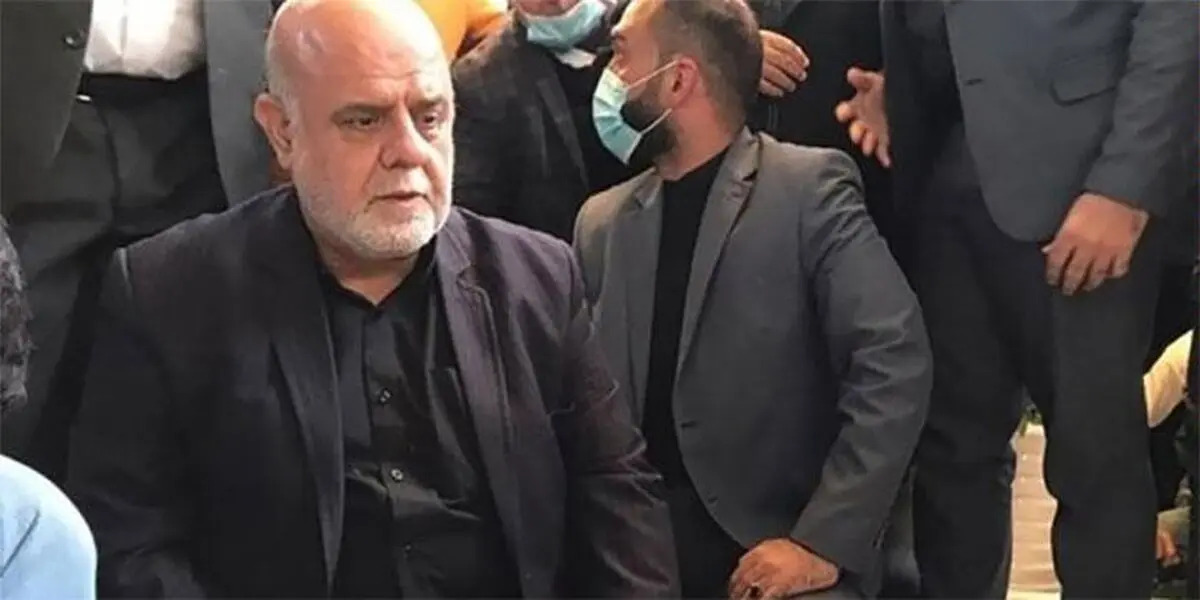 حضور ایرج مسجدی بر مزار شهید ابومهدی المهندس