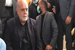 حضور ایرج مسجدی بر مزار شهید ابومهدی المهندس