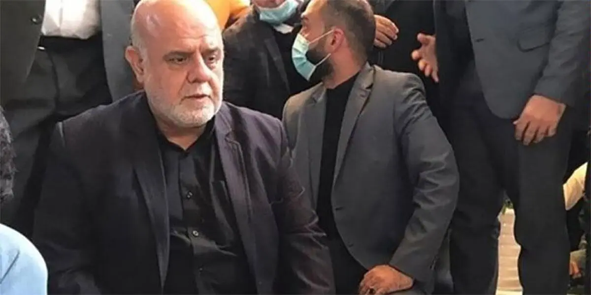 حضور ایرج مسجدی بر مزار شهید ابومهدی المهندس