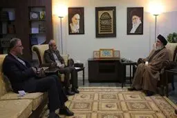 دیدار رئیس سازمان صدا و سیما با سید حسن نصرالله