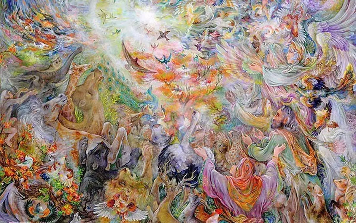 رونمایی از تابلوی "ستایش پروردگار"
