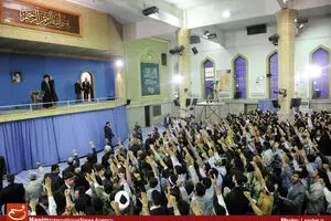دیدار هزاران نفر از دانشجویان و دانش‌آموزان با رهبر معظم انقلاب