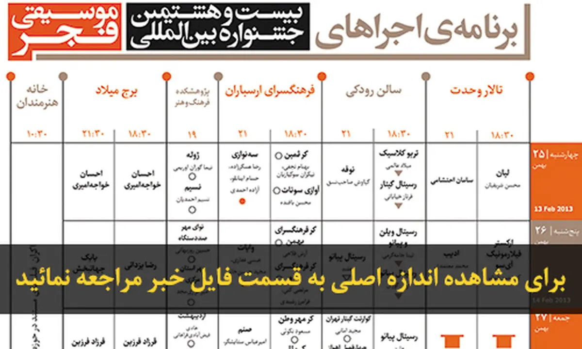 اخبار آرشیوی